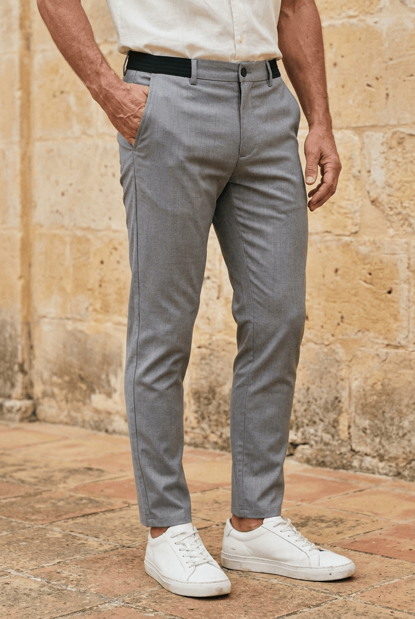 André Ferran Pantaloni Chino Atletici Stretch 4 Vie