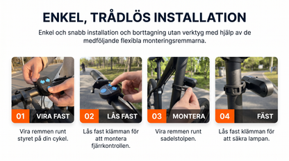 SäkerBlink™ Trådlös Cykelblinkers