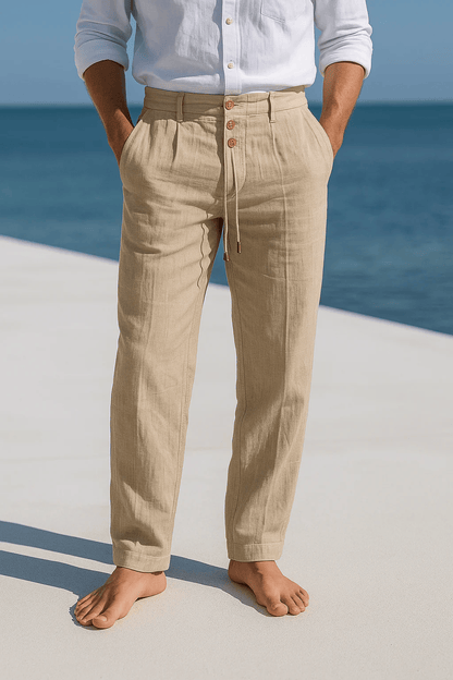 Pantaloni in Lino André Ferran Porto