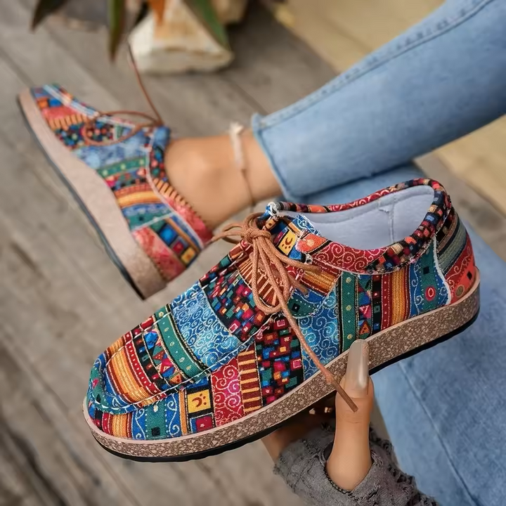 Selvine™ | Ortopediska sneakers med färgglad tryck