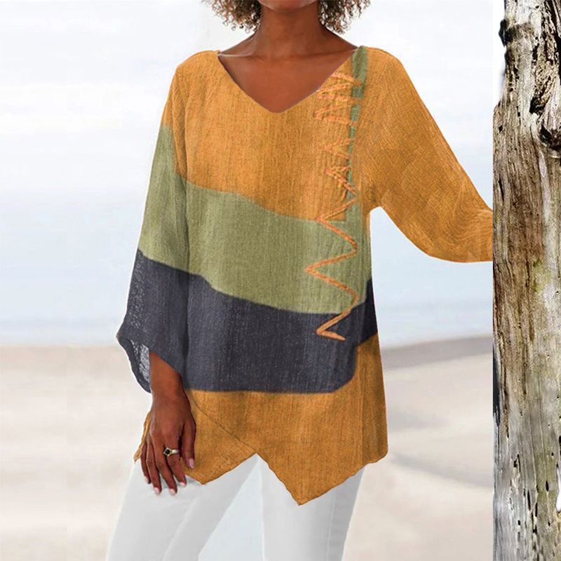 Elayne | Flattering V-neck everyday blouse