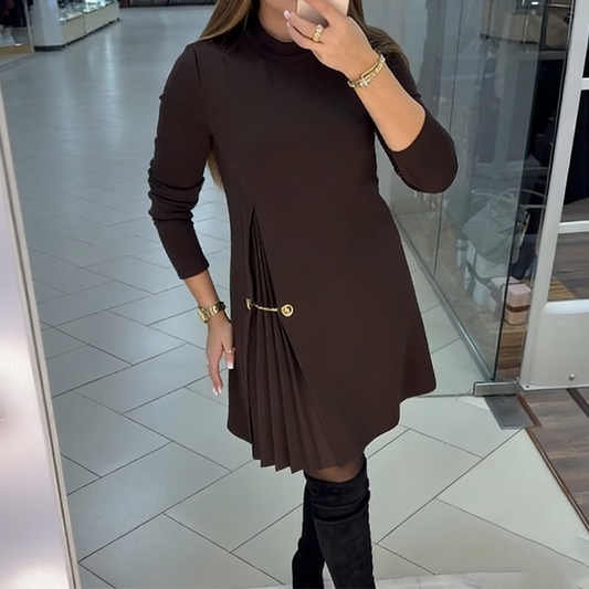 Elowen™ – Asymmetrical Pleated Dress