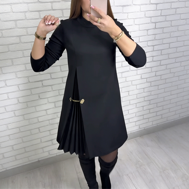 Elowen™ – Asymmetrical Pleated Dress